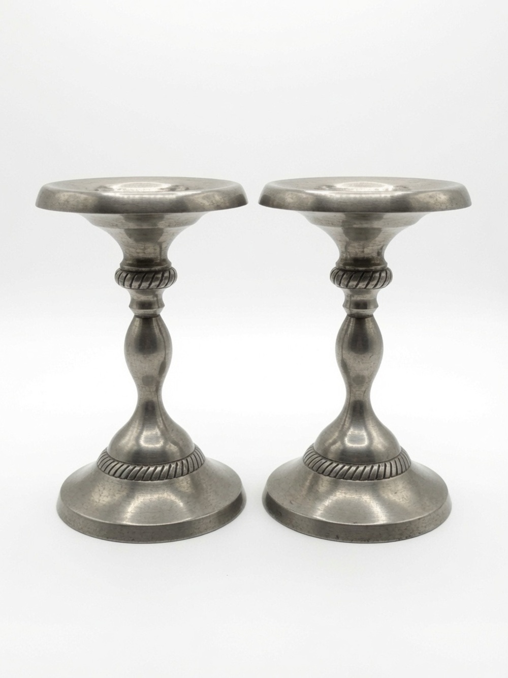 Silver-Plated Taper Candlesticks by Pottery Barn